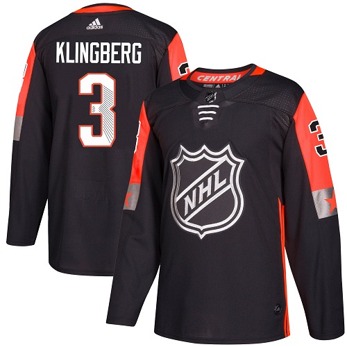 Adidas Dallas Stars #3 John Klingberg Black 2018 All-Star Central Division Authentic Youth Stitched NHL Jersey->youth nhl jersey->Youth Jersey